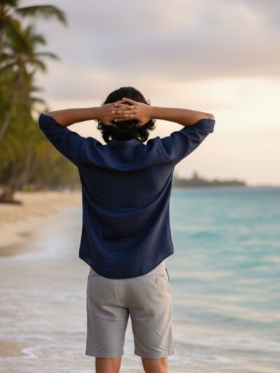 pehanoge navy linen shirt | collector's edition linen collection