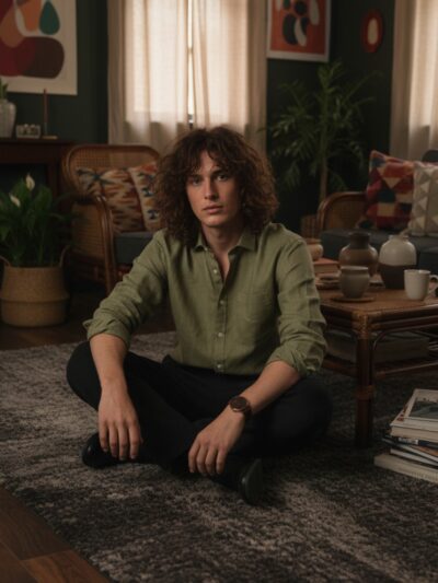 pehanoge olive sage linen shirt | collector's edition linen collection