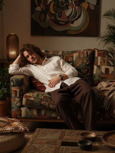 pehanoge sandstone linen shirt | collector's edition linen collection